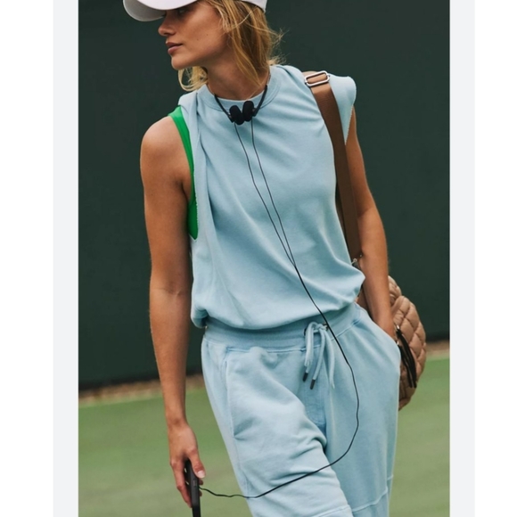 Free People Light Blue Jumpsuit - Picture 3 of 8